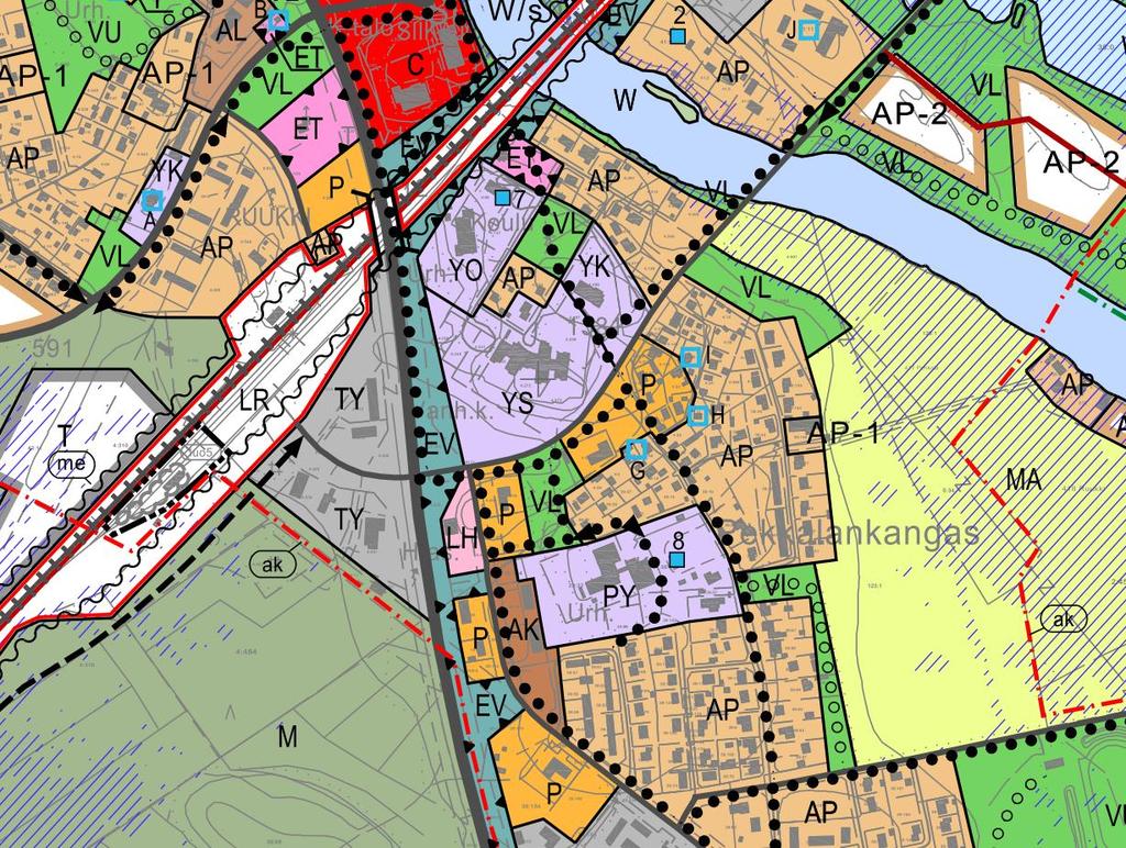 1.3 Yleiskaava Hankealueella on voimassa Ruukin asemanseudun osayleiskaava 2030.