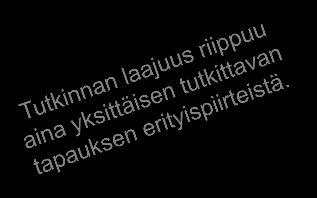 1 luku Yleiset säännökset 5 Tutkinnan sisältö Turvallisuustutkinnassa selvitetään tapahtumien kulku, syyt ja seuraukset sekä tehdyt pelastustoimet ja viranomaisten