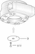 GS 160 GS 500 ei kuvassa ruuveja on 3) Ota ylempi pyöreä tiiviste (011) kierukan pyörästä Kierrä ruuvi (C) varovasti ulos Aseta käyttöpyörä (3) paikalleen