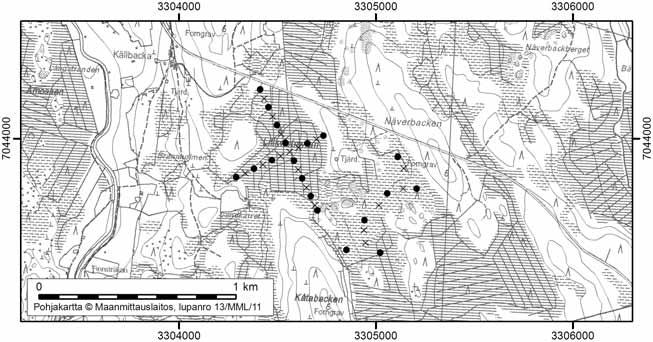 Tapio Toivonen ja Onerva Valo 36. Lillkvistmyran Lillkvistmyran (kl. 2312 12, x=7043,9, y=3304,4) sijaitsee noin 25 km Pedersören keskustasta kaakkoon.