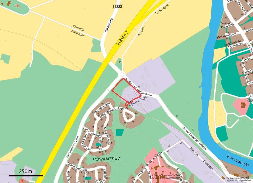 Liite 3 (1/5) Bilaga 3 (1/5) OSALLISTUMIS- JA ARVIOINTISUUNNITELMA PORVOO SIMOLININTIE 23. KAUPUNGINOSA KORTTELI 356 SEKÄ KATU- JA ERITYISALUEITA Asemakaavan muutos koskee: 23.