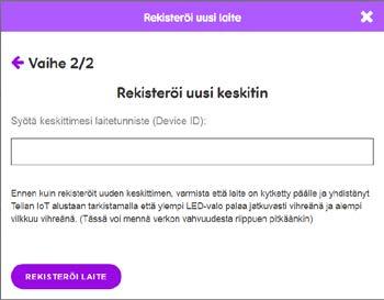 KESKITTIMEN REKISTERÖINTI 1/2 1. 2. 3. 4.