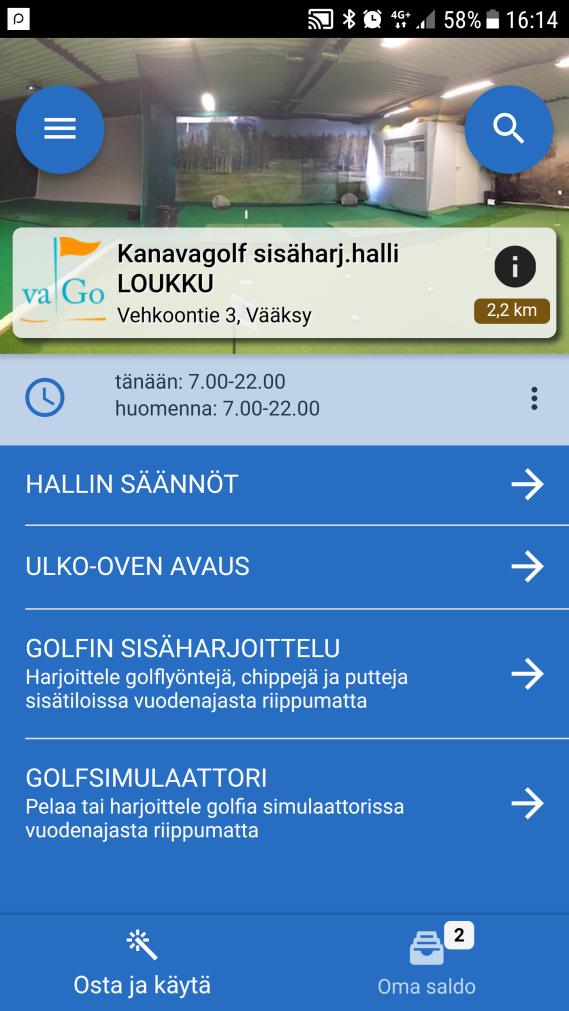 Golfsimulaattorin käyttö- ja peliohjeet 1. Käynnistys 1.