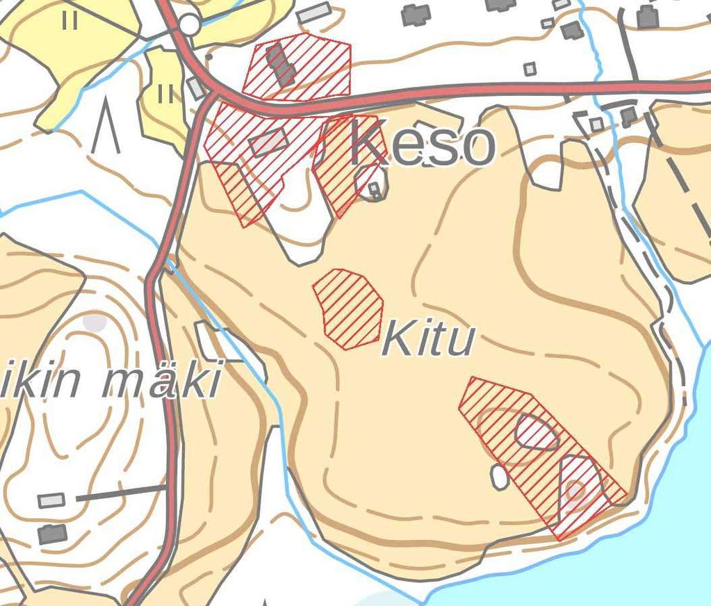 Kulttuuriympäristöpalvelut Heiskanen & Luoto OY Tampere, arkeologinen valvonta 2017 7 Hirviniemi Keso III Keso I-II Keso I-II Kuva 7.