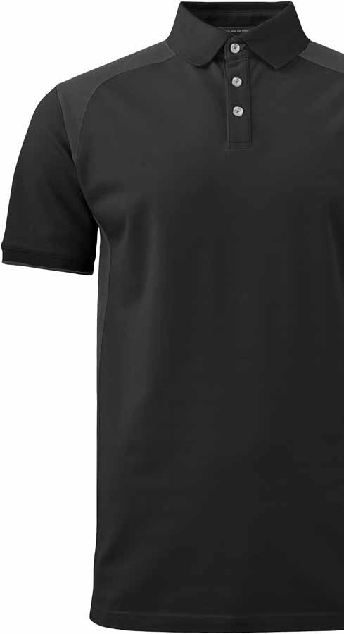 Stretch Pique Shirt PS07 Men PSW7 Women Kolminappinen pikeepaita, jossa kontrastiväriset sivupaneelit, olkapäät ja hihansuut.