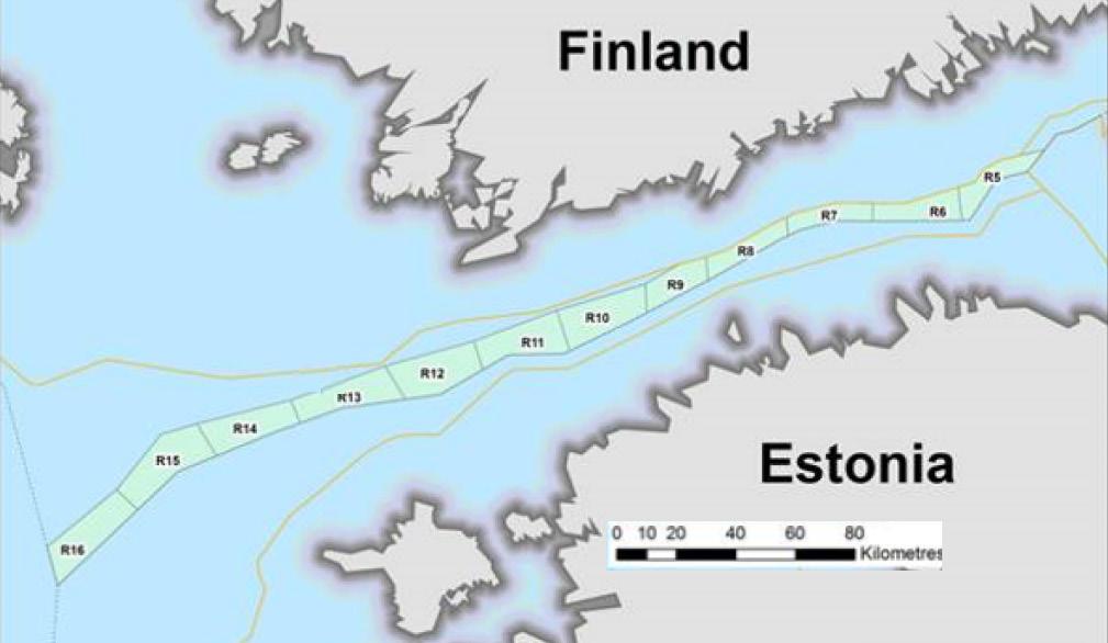 *133(T) /2017 (2017-04-19) Suomi. Suomenlahti. Suomen EEZ -alue. Nord Stream -kaasuputket. Merenpohjan mittaustoimintaa. Finland. Finska viken. Finlands EEZ. Nord Streams gasledningar.