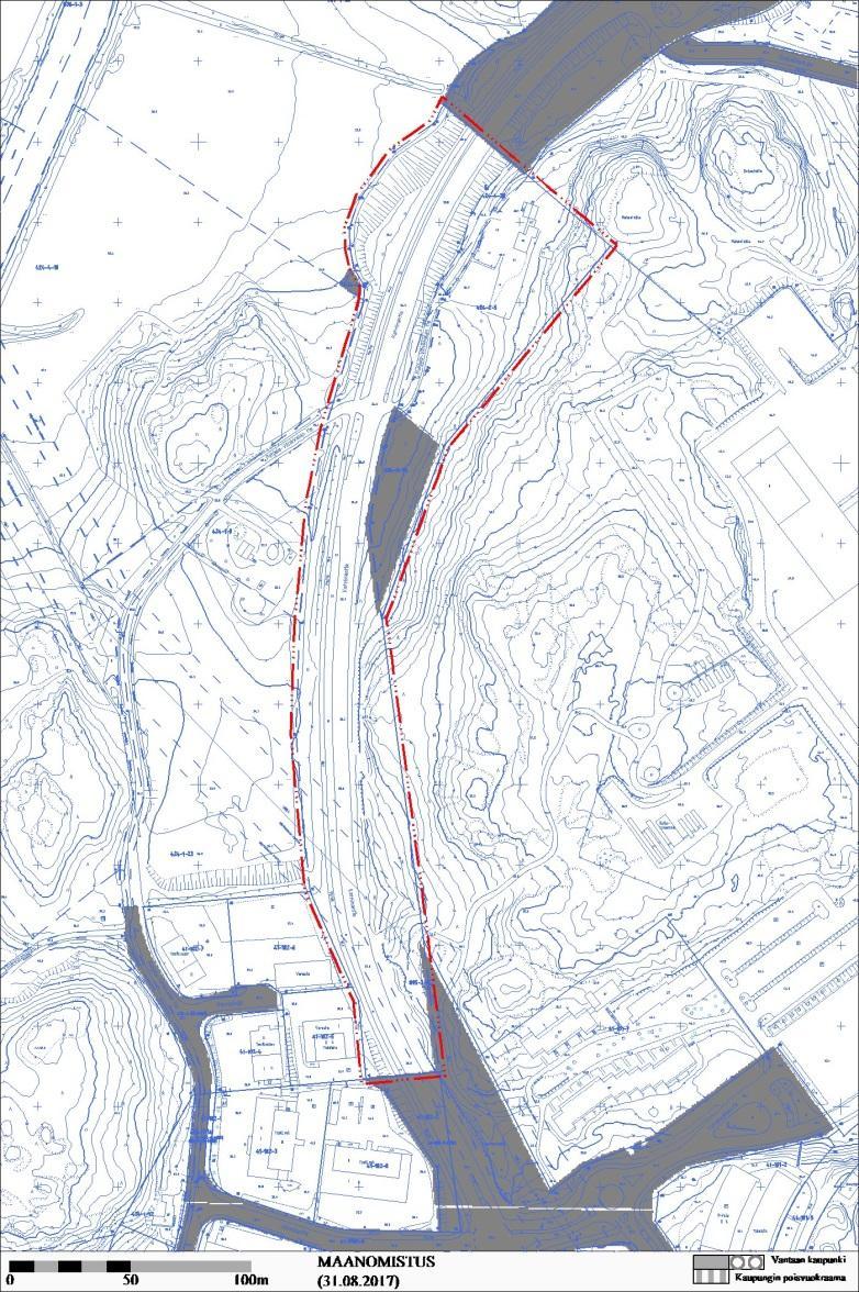 Alue kuuluu lentomelualueeseen lme-2 (L DEN yli 60 dba). Katriinantien länsipuolelle on merkitty kulttuuriympäristön tai maiseman vaalimisenkannalta tärkeä virkistysalue.