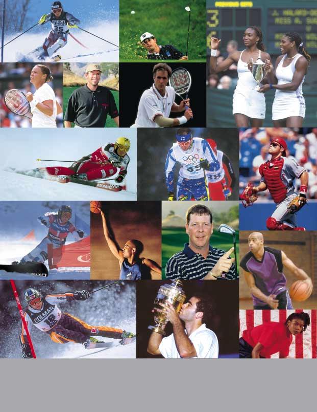 1 2 3 4 5 6 7 8 9 10 11 12 13 14 15 16 1. HEINZ SCHILCHEGGER 2. PADRAIG HARRINGTON 3. LINDSAY DAVENPORT 4. JOHN HOUSTON 5. TODD MARTIN 6. VENUS WILLIAMS (VAS.