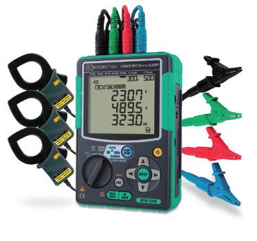 Bluetooth Bluetooth Power quality and power consumption are simultaneously recordable Wiring connecons Measurements Parameters Voltage range[rms] Voltage accuracy Current range[rms] Current accuracy