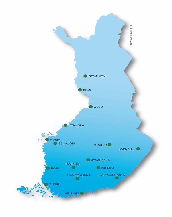 Alueelliset ohjausryhmät 2017 1. Etelä-Pohjanmaa (Seinäjoki) 2. Joensuu 3. Kajaani 4. Kanta-Häme (Hämeenlinna) 5. Keski-Pohjanmaa (Kokkola) 6.