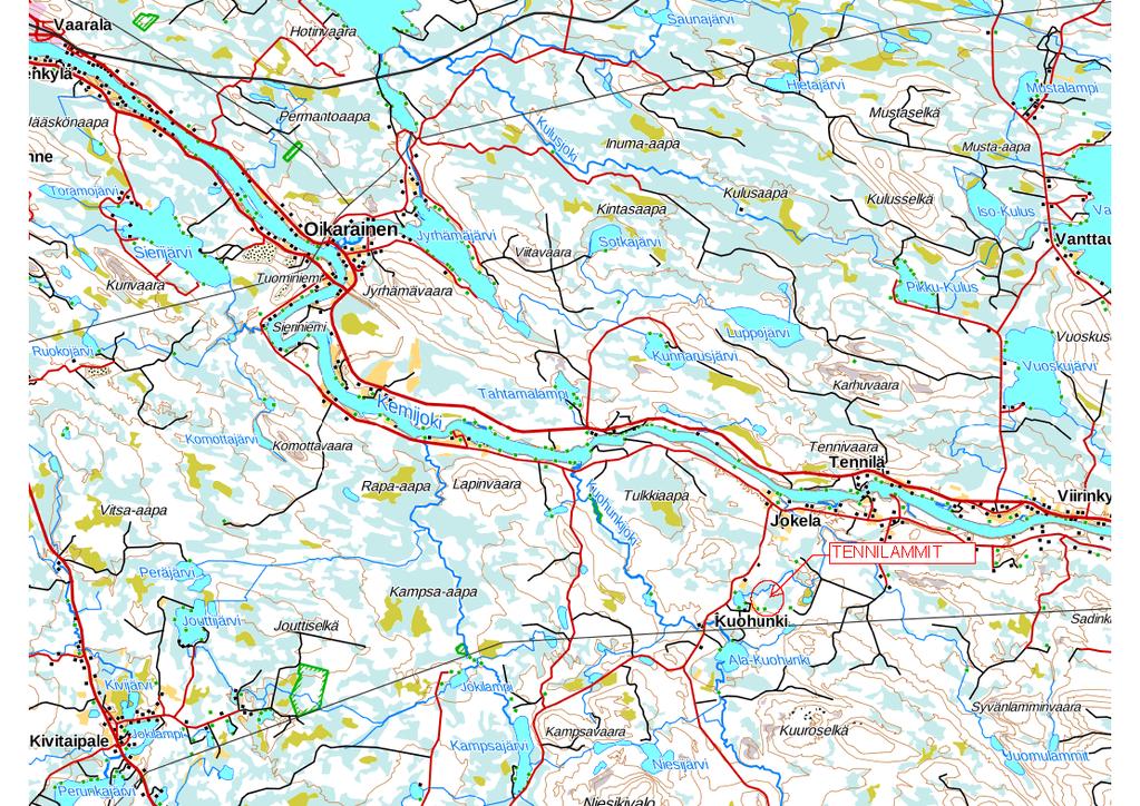 kaupunki Tennilammit ranta-asemakaava