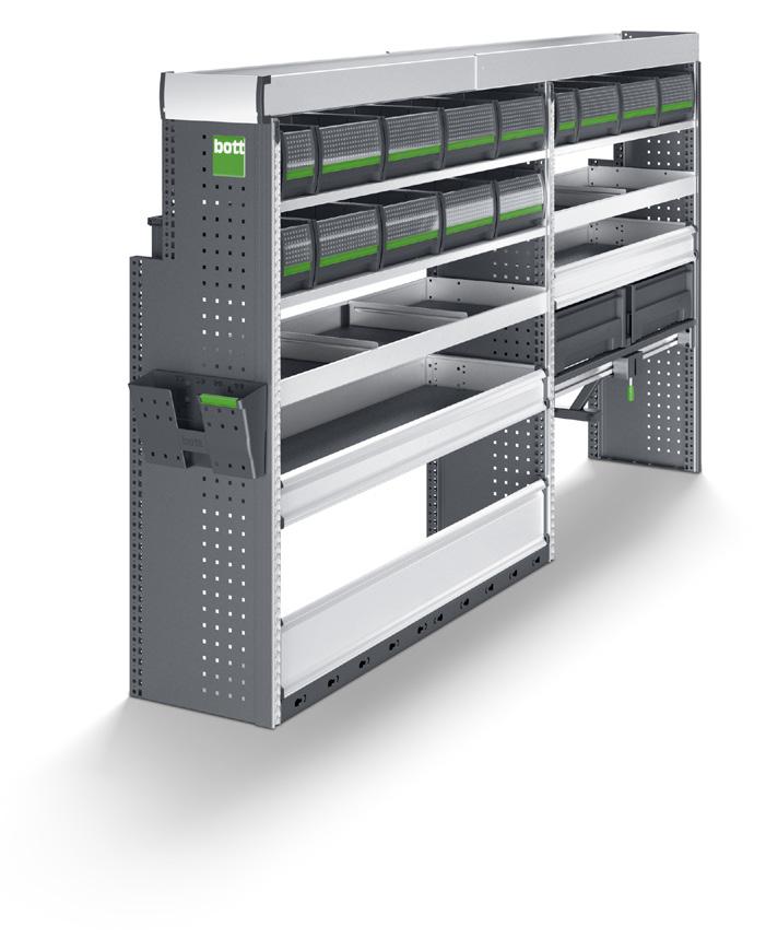 bott vario Järjestystä järjestelmän avulla Ford autoosi suunniteltuja bott vario ajoneuvokalusteiden moduuleja voidaan käyttää monipuolisesti säilytystilojen jakajina.