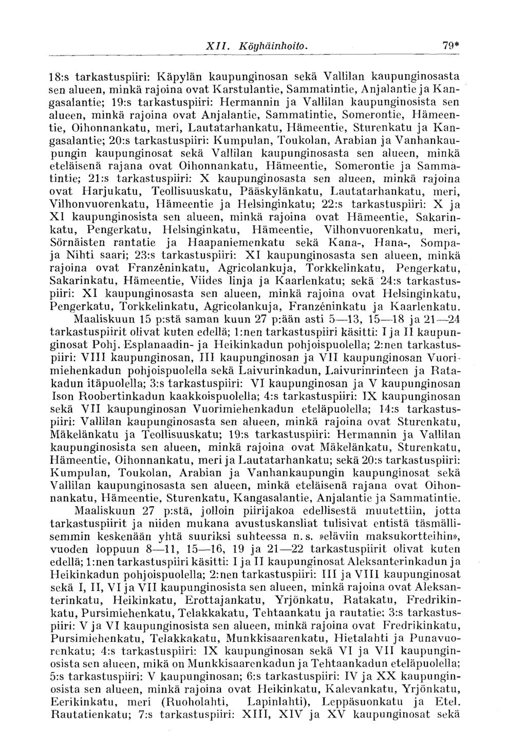 XII. Köyhäinhoito.