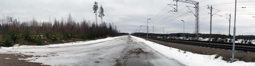 Kuva 6. Näkymä terminaalialueen keskeltä kohti itää.
