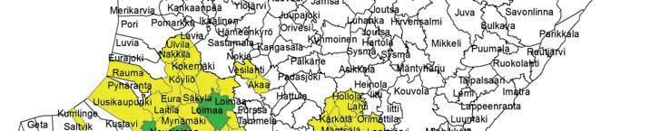 Salaojayhdistykseltä saatiin varsin kattava tieto salaojitetuista lohkoista koko maan osalta, mutta aineistosta puuttuu suurehko osa