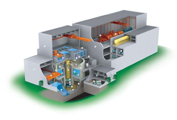 17 2.5.1 Perustekniikka Lämpöteholtaan Suomeen tarjottu ESBWR olisi 4500 MW ja sähköteholtaan noin 1650 MW.