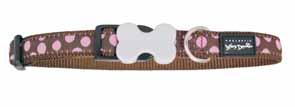 Design koiran pannat -9- Pink Spots on Brown Blue Spots on Brown DC-S1-BR-SM DC-S2-BR-SM