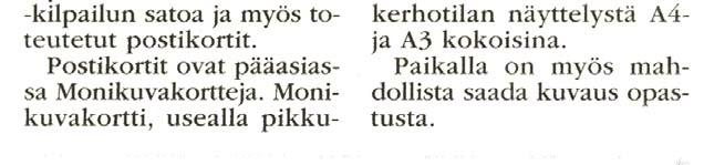 painetut postikortit myytiin