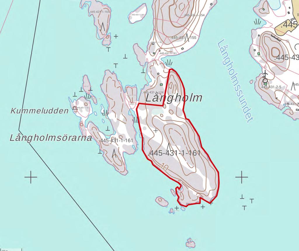 Planläggningsområdet, området ligger inom den