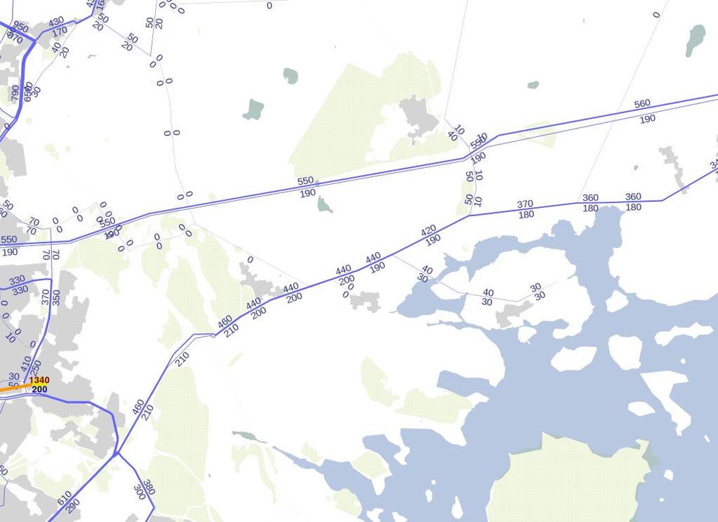 Uuden Porvoontien joukkoliikenne-matkustajista valtaosa on alueen läpi kulkevia, joiden määrä mitoittaa Sipoon suunnan vuorotarjonnan.