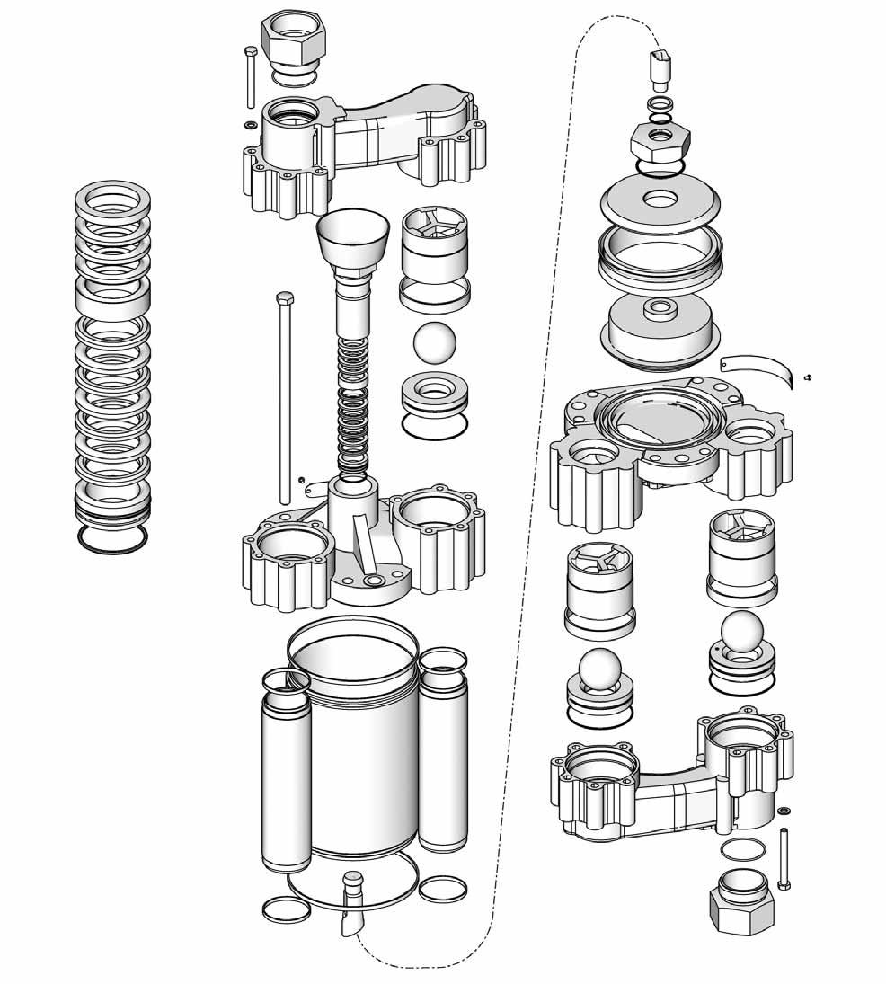 Pumppuosan osat Pumppuosan osat 000cc pumppuosan osaluettelo, katso sivu 5 3000cc pumppuosan osaluettelo, katso sivu 6 4000cc