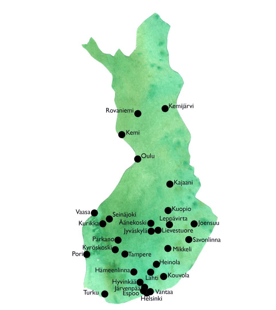 Suomen väkimäärä on keskittynyt etelään Pohjoinen Väkiluku 262.489 Alle 30v 84.390 Länsi Väkiluku 2.041.