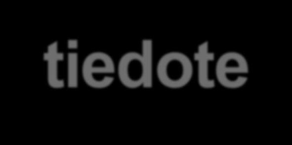 Tiedotustilaisuus analyytikoille ja medialle