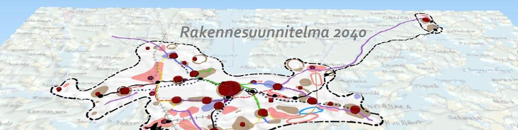 Rakennesuunnitelma 2040 Varaudumme väestön kasvuun Tiivistämme