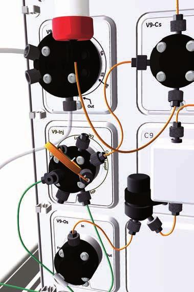 Sample pump S9/S9H Liitä letkut ÄKTA pure 25 -välineestä Sample pump S9 -laitteeseen alla olevassa taulukossa kuvatulla tavalla.