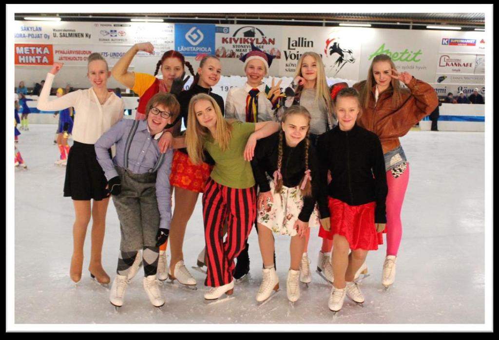 LIITTEET 1. TAITOLUISTELUNÄYTÖS Luistelijan elämä 17.4.2016 Kevätnäytös joka oli samalla myös SäNv taitoluistelun 20-vuotisjuhlanäytös, Luistelijan elämä esitettiin Säkylän jäähallissa sunnuntaina 17.