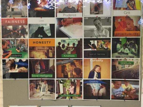Positiivisesta pedagogiikasta nouseva vahvuusajattelu = vahvuuspedagogiikka VIA vahvuustesti käytössä.
