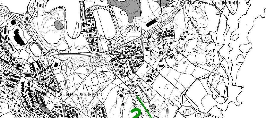 56 Kartta 13. Uhanalaisen keltamataran kasvupaikkoja (1 ja 2) osayleiskaava-alueella. 13. Yleissuosituksia osayleiskaava-alueelle Siltakylän luontoarvot ovat keskittyneet tietyille alueille, joten ne voidaan helpommin huomioida kaavoituksessa.