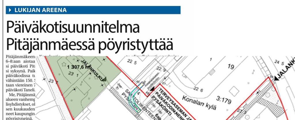 Munkinseudun keskustelulla ilmeisesti halutaan valmistellaan myös uusia tiloja omalle alueelle.