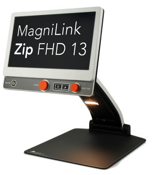 MagniLink Zip 13 MagniLink Zip 13 - HD/Full HD Kannettava ja kätevä MagniLink Zip 13 on malliston helpoimmin mukaan otettavissa oleva malli, joka on varustettu heikkonäköisille optimoidulla 13,3"
