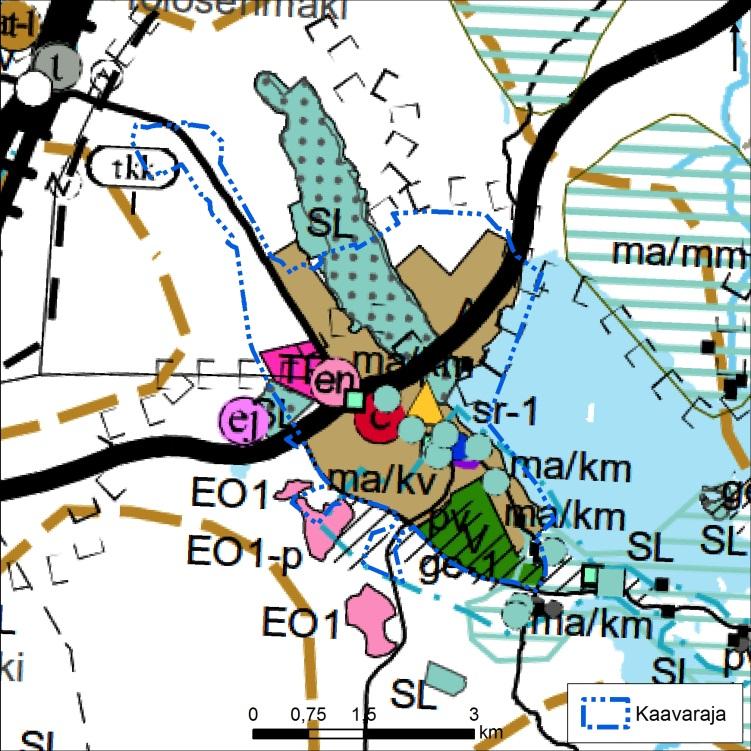 3.3 Maakuntakaava Maakuntakaavan 1., 2, ja 3. vaihe Pohjois-Karjalan maakuntakaavan 1., 2. ja 3.vaiheet ovat hyväksyttyjä ja vahvistettuja kaavoja. 1.vaihekaava vahvistettiin valtioneuvostossa 21.11.