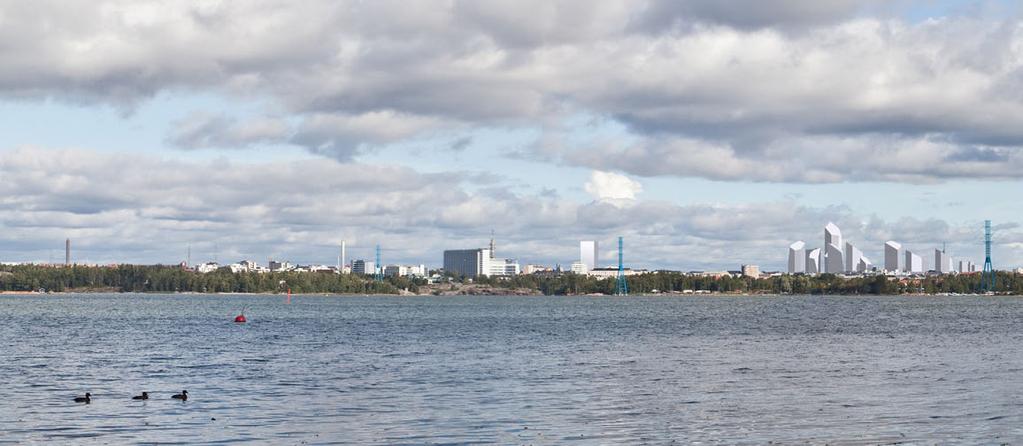 7 HAVAINNEKUVA LAUTTASAARESTA LÄNSIVÄYLÄN KOHDALTA Meilahden sairaalan