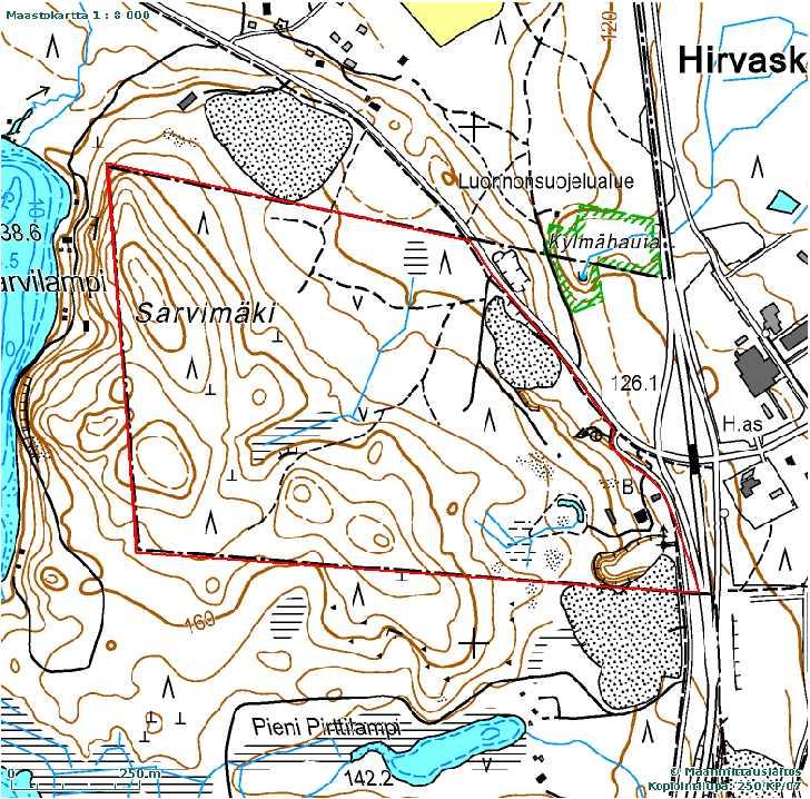 FCG SUUNNITTELU JA TEKNIIKKA OY Luontoselvitys 2 (16) 23.8.2012 HIRVIMÄEN ASEMAKAAVA-ALUEEN LUONTOSELVITYS 1 Johdanto Luontoselvitys liittyy Hirvimäen alueen asemakaavan laatimiseen.