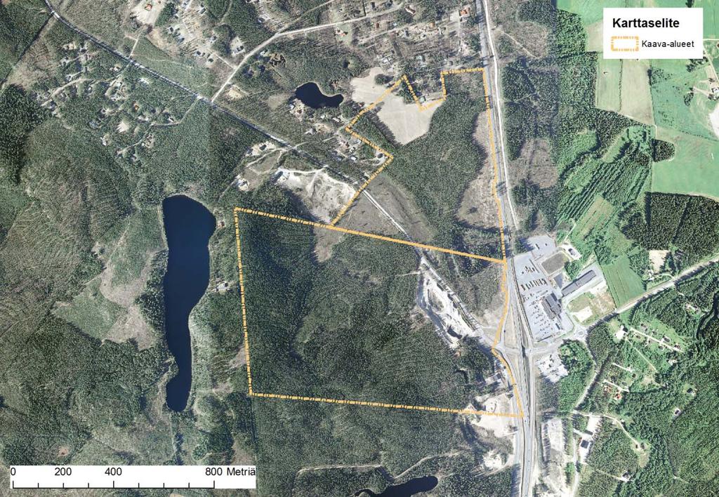 FCG SUUNNITTELU JA TEKNIIKKA OY 15.2.2016 NATURA- TARVEARVIOINTI 4 (32) Kuva 2. Alueen nykytila. 2 Menetelmät ja aineisto 2.