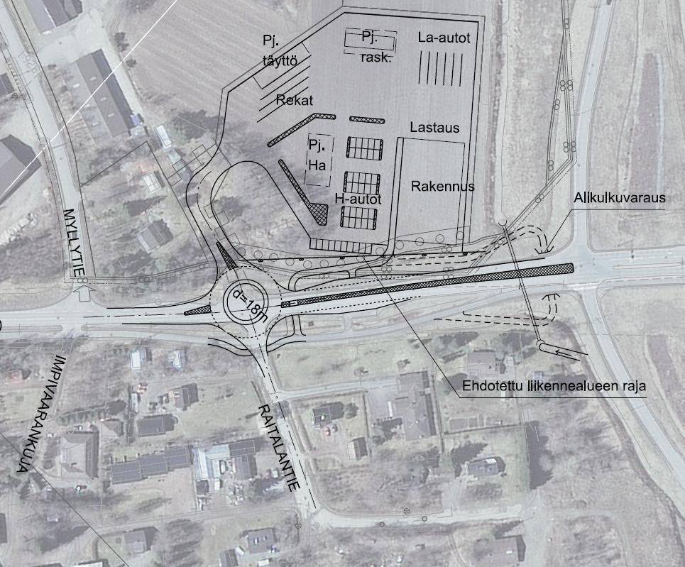 7 Vt 2/Mt 2140 Peipohjan asemakaava, Maakuntakaavassa olevan tieyhteystarpeen Kiikaisiin toteutuessa ja liikennemäärien siten kasvaessa, maantien 2140 ja valtatien 2 etelän puoleisten ramppien