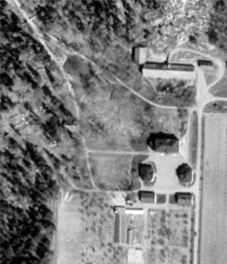 Ilmakuva vuodelta 1939. Kuvassa näkyy mm.