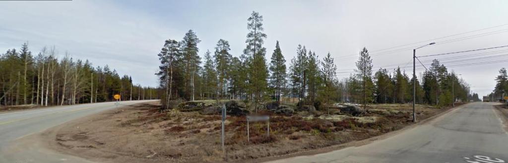 Lämpövoimalan pohjoispuolella ja Pulkkilantien varressa on harvaa havupuustoa. Pulkkilantien varsi sähkölinjan alla on aukeaa.