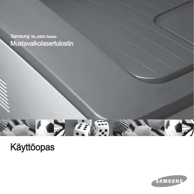 Yksityiskohtaiset käyttöohjeet ovat käyttäjänoppaassa Käyttöohje SAMSUNG ML-2850D Käyttöohjeet SAMSUNG ML-2850D Käyttäjän opas