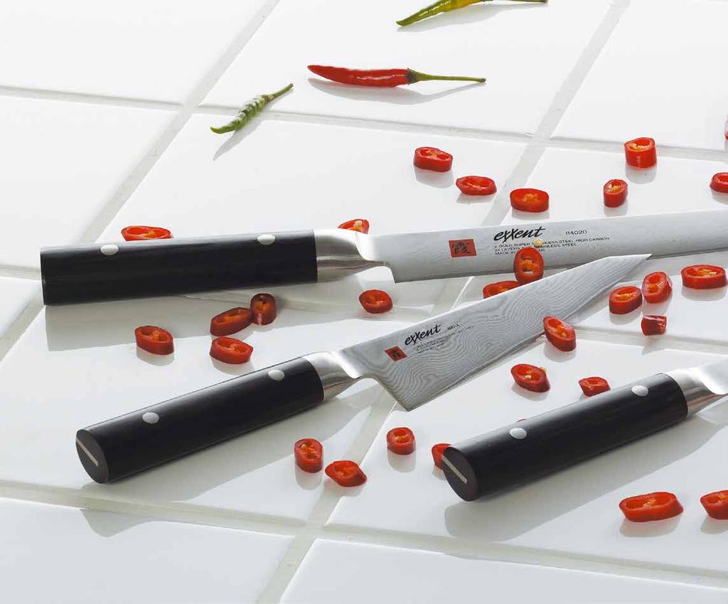 Veitset Exxent veitsiperheestä löydät eksklusiiviset veitset joka ruuanlaittovaiheeseen.