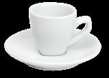 Espressoasett 8 cl, K 6 cm 11,5x11,5 cm maasälpäposliinia Bergamo 29231 29232