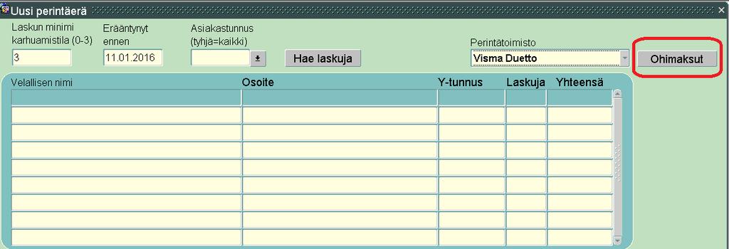 Toimeksiannon tila muuttuu poistetuksi lähettämättömän toimeksiannon poistamisen jälkeen.