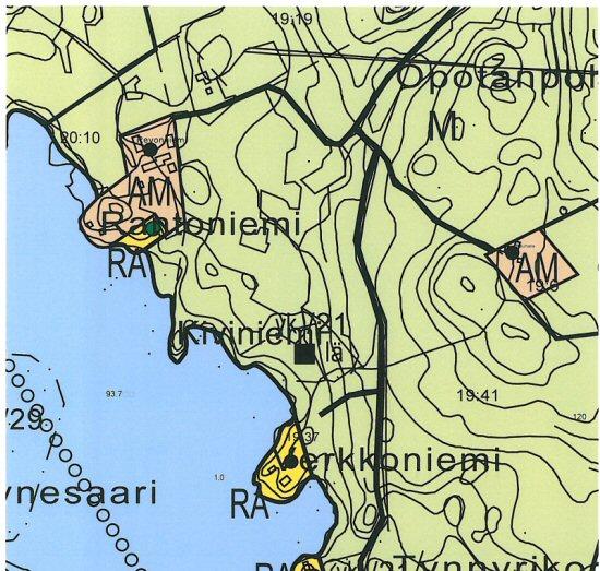 Tässä yleiskaavassa alue on maatalous- ja metsävaltaista aluetta (M). Alueella on voimassa 26.4.