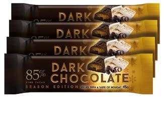 Kaksi herkullista täytevaihtoehtoa nougat ja vadelma. Maista ja ihastu!