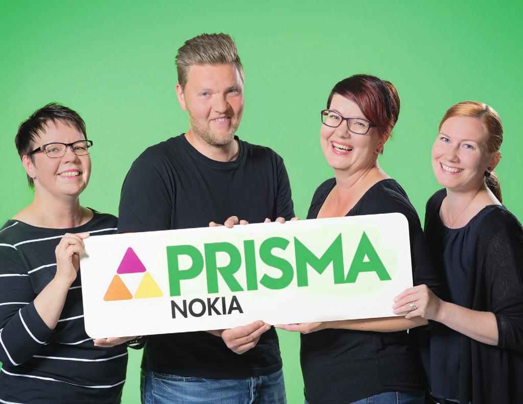 Prisma Jaana, Pekka, Mia ja Heidi ovat valmiina tarttumaan Prisma Nokian tarjoamiin uusiin haasteisiin. Olisipa jo marraskuu! Prisma Nokian henkilökunta odottaa marraskuun 16.
