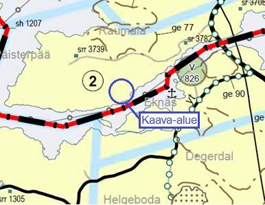 Kaava-alueen edustalla on veneväylä/kanoottireitti. Suunnittelualueelle ei kohdistu maakuntakaavassa muita merkintöjä.