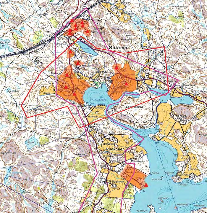 SIITAMA-RUOKONEN-SARKKILA-TAIPALE PYSÄKINMÄKI ROYK-RAJA POIS R5.1 R5.3 R5.5 R5.6 R5.7 R5.27 R5.2 R5.4 1 Alueen inventoidut kohteet R5.1 Mikkola R5.